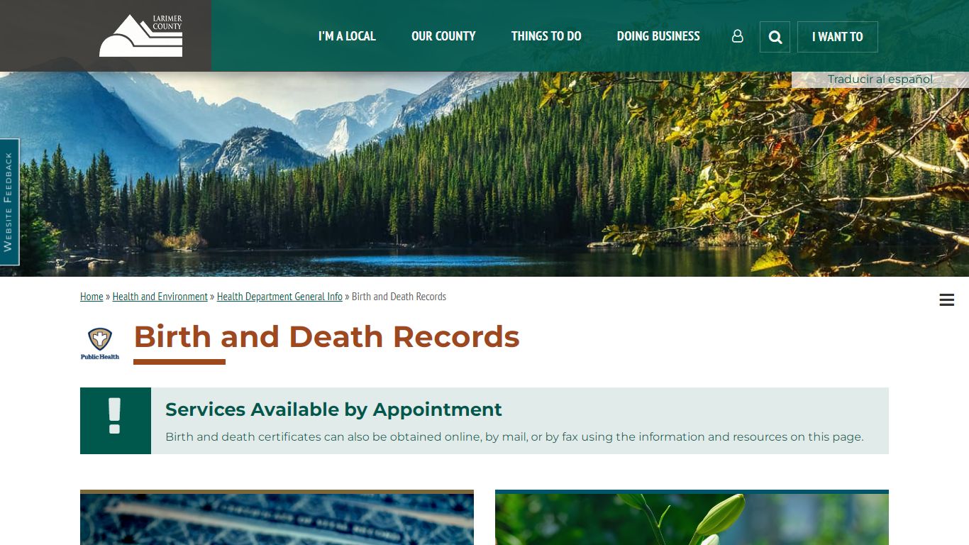 Birth and Death Records | Larimer County